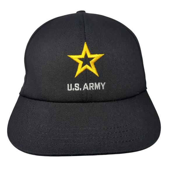 US Army Slideback Baseball Cap Black One Size Adjustable Embroidered Unionwear - Picture 1 of 8